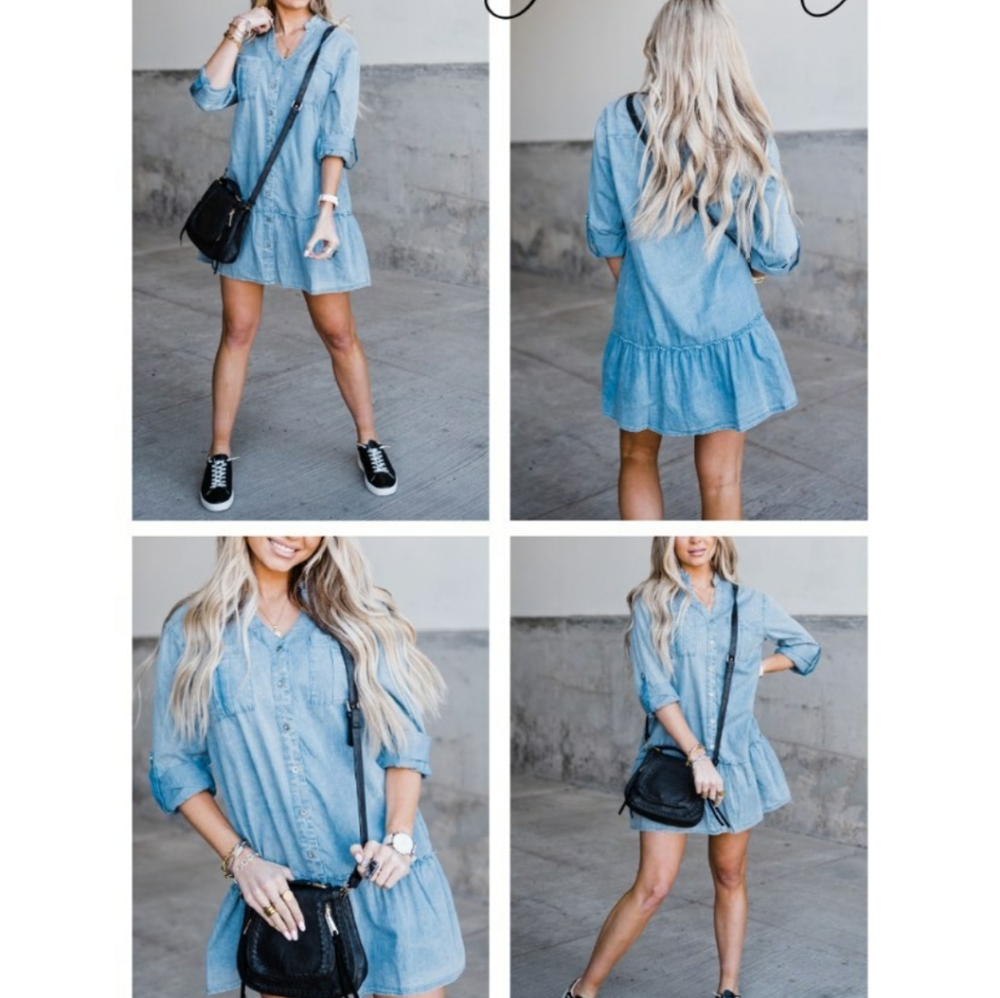 Large Chambray Dress